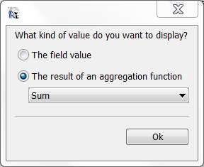 Select aggregation function