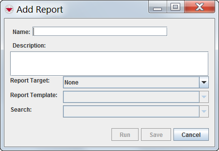 Figure 86. Add Report Window