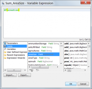 Edit Variable Expression