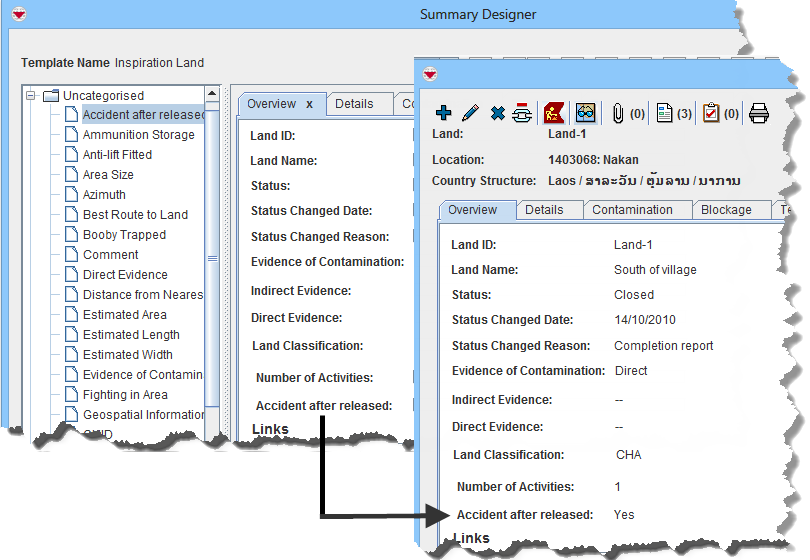 Custom Defined Field Viewable in Summary Window
