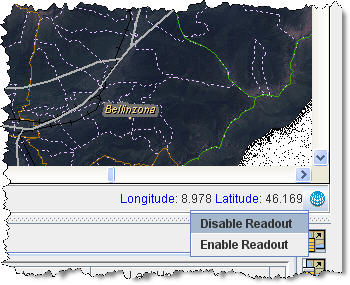 Coordinate Display Menu