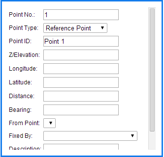 Point Dialog Box