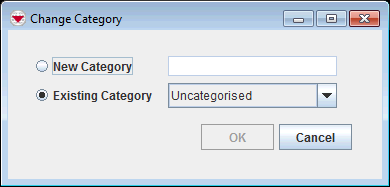 Change Category Window