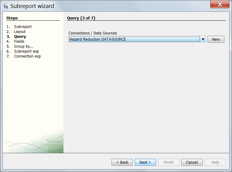 Select the desired datasource