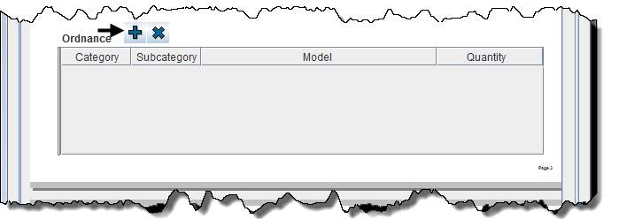 Data Entry Form Editor Window – Ordnance Table