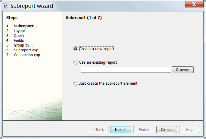 Add Subreport to the Main report