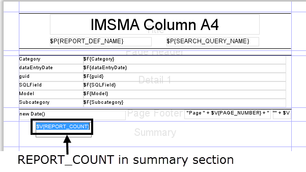 REPORT_COUNT element in summary section