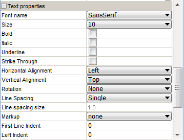 Text Properties