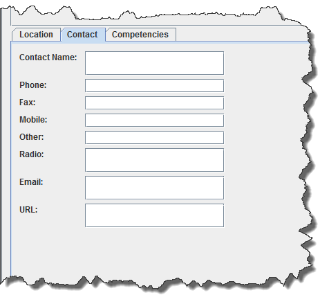 Organisation Editor – Contact Tab