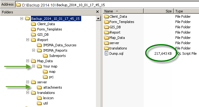 Verify that the backup went well