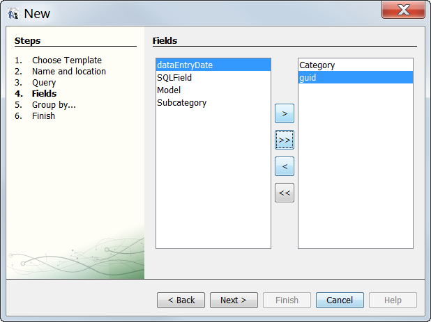 iReport Wizard - Step 4