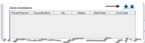 Data Entry Form Editor Window – Given Assistance Table 